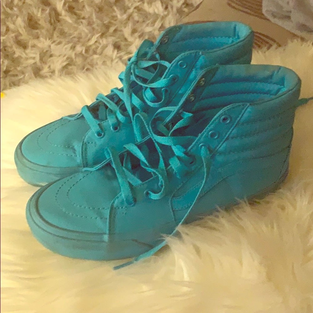 Neon blue vans